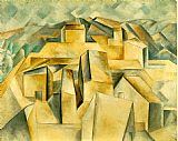 Pablo Paintings - Houses on the Hill Horta de Ebro by Pablo Picasso